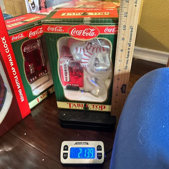 Coca-Cola Table Top Collection 1998 Polar Bear & Vending Machine Ornament Mercur - Picture 8 of 8